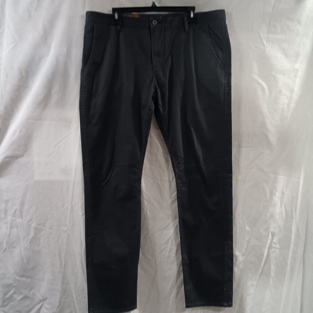 Dockers Alpha Khaki Mens Pants Slim Tapered Fit 38X34 Blue All Over Print